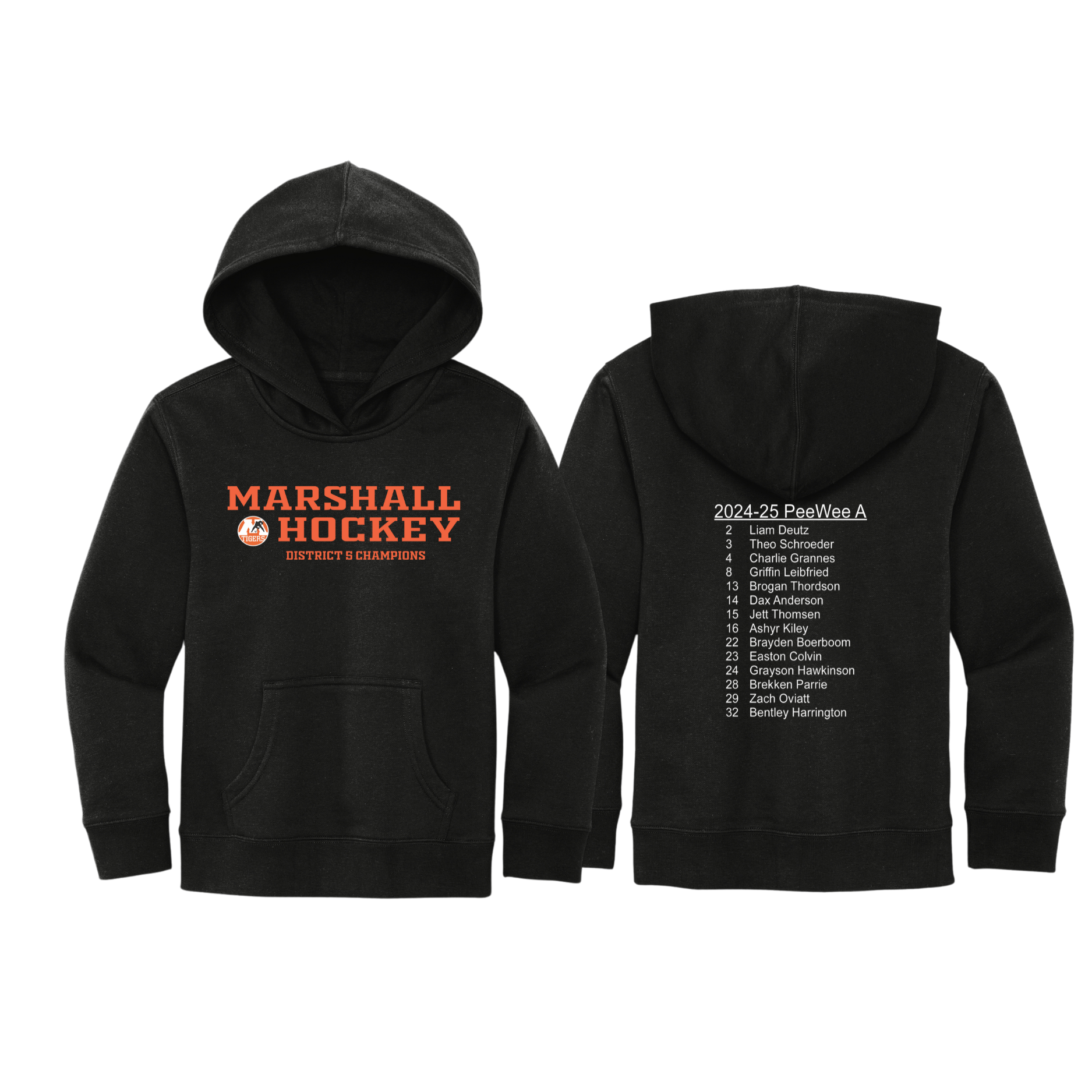 PWA Tiger Hockey Youth hoodie unisex